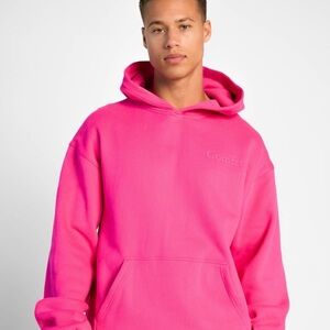 Comfrt minimalist Pink Hoodie in multiple sizes.